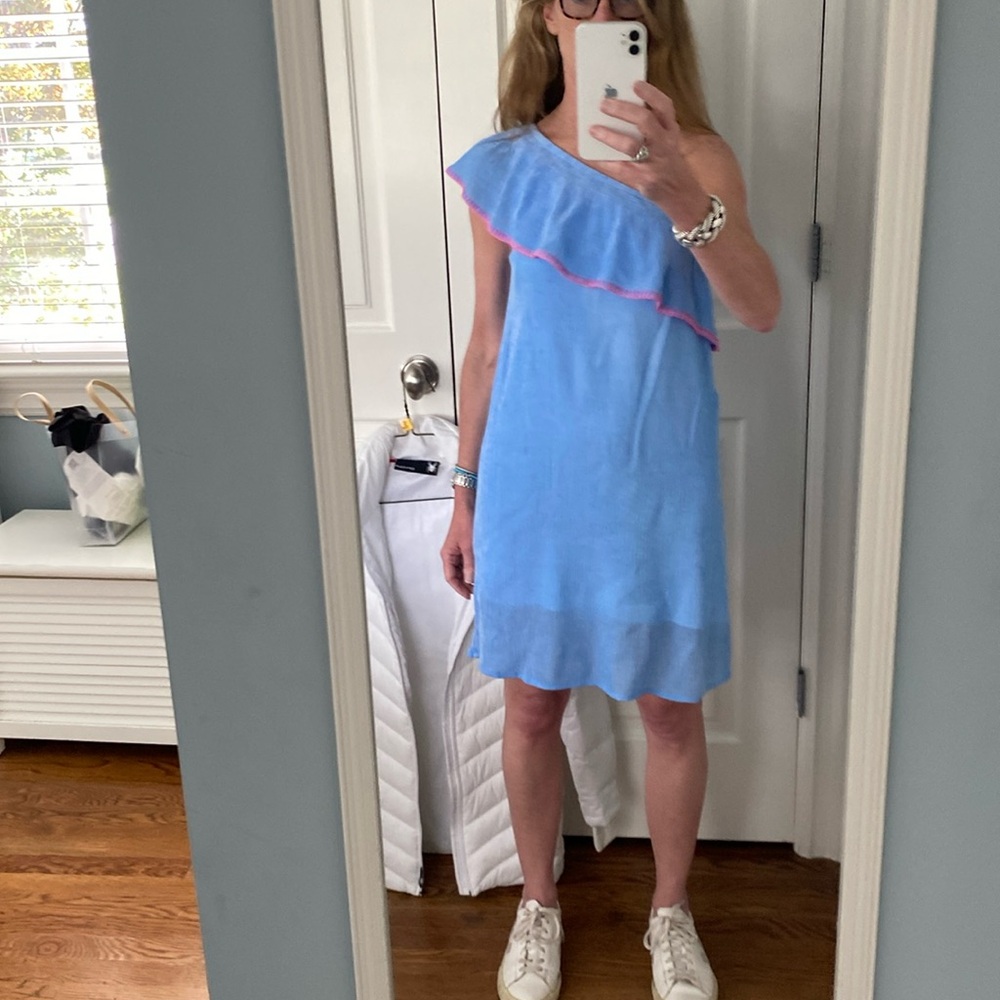 Asymmetric Lilly Pulitzer, summer dress